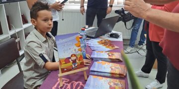 Промовиран детскиот прирачник „Моите здрави навики“ од првоодделенецот Милиан Чаршавски