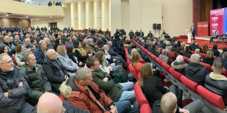 Трибина на СДСМ во Кочани: Актуелната влада им врати 2,6 милијарди евра на граѓаните и компаниите