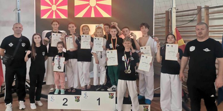 13 медали за каратистите на КК „Кочани“ на Меморијалниот турнир „Никола Грдановски – Нике“ во Скопје