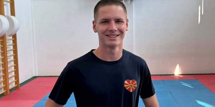 Каратистот Филип Стојанов подготвен за нов успех како македонски репрезентативец на Европското сениорско првенство во Франкфурт