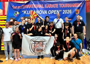 Триумфален настап на каратистите од „Кочани“ и „Партизан“ на „Куманово Опен 2026“ – освоени 23 медали и пехар за најмасовен клуб