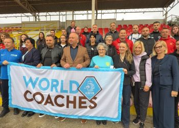 На стадионот „Никола Мантов“ почна меѓународната програма „KNVB Worldcoaches“ – Фудбалот како алатка за животни вештини и поддршка на младите